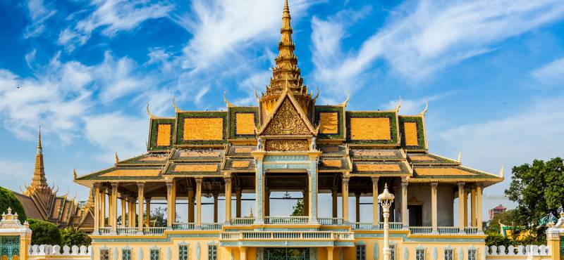 Royal Palace complex in Phnom Penh, Cambodia