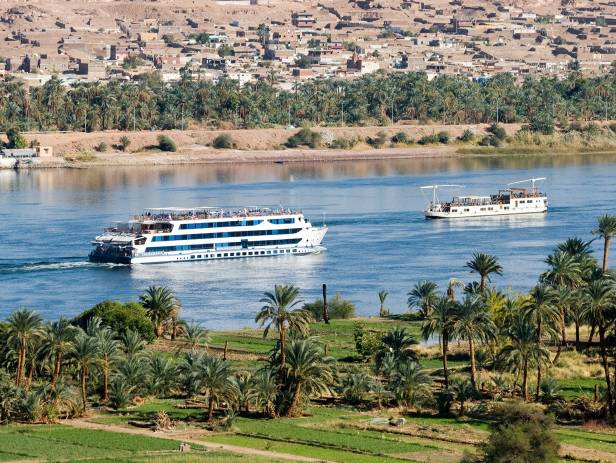 Cruise ship on the River Nile