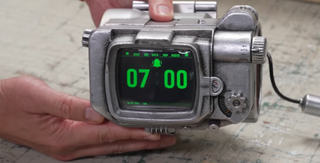 The Fallout show Pip-Boy replica.